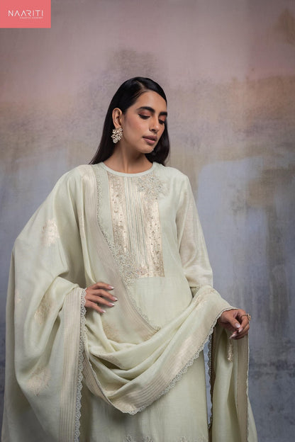 Nitara Naariti Linen Jacquard Pant Style Suits Supplier India
