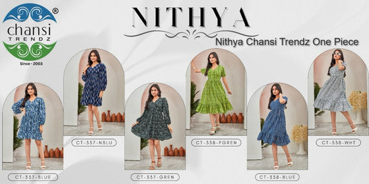Nithya Chansi Trendz Rayon One Piece Wholesaler India