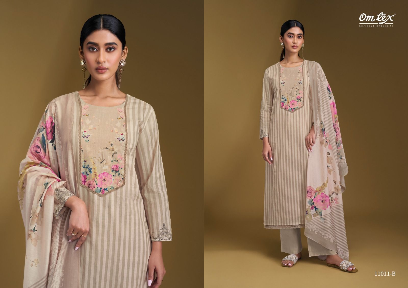 Niti Omtex Lawn Cotton Pant Style Suits Manufacturer Ahmedabad