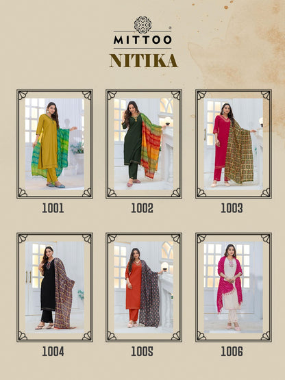 Nitika Mittoo Vetican Readymade Pant Style Suits Wholesaler Gujarat