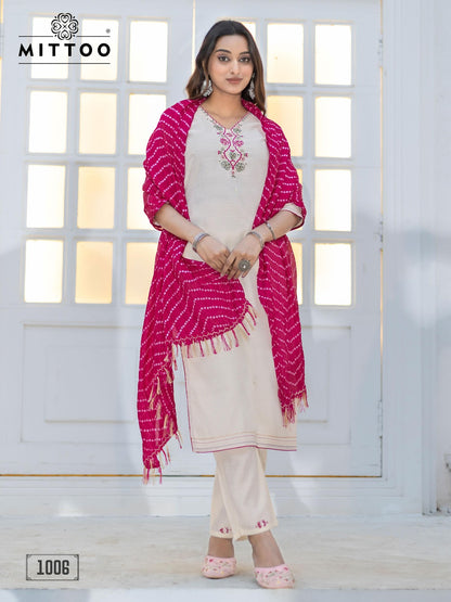 Nitika Mittoo Vetican Readymade Pant Style Suits Wholesaler Gujarat
