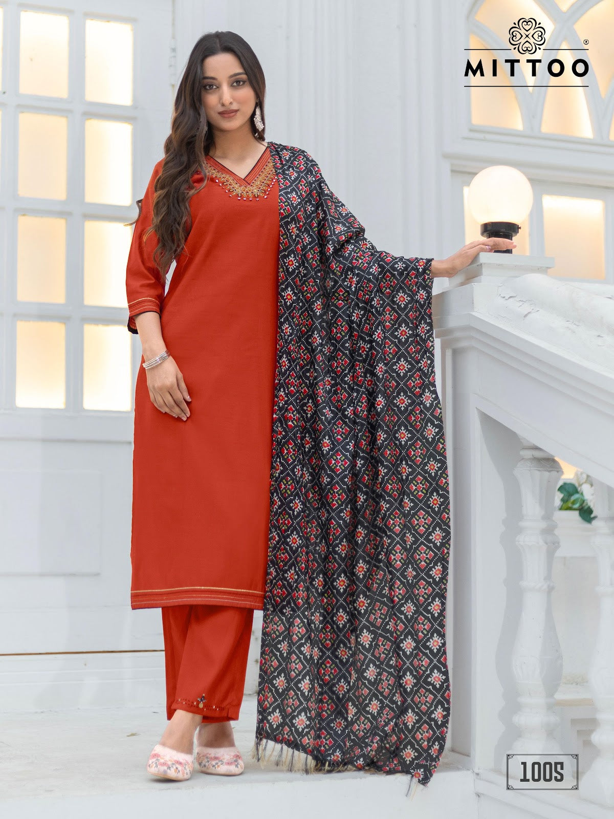 Nitika Mittoo Vetican Readymade Pant Style Suits Wholesaler Gujarat