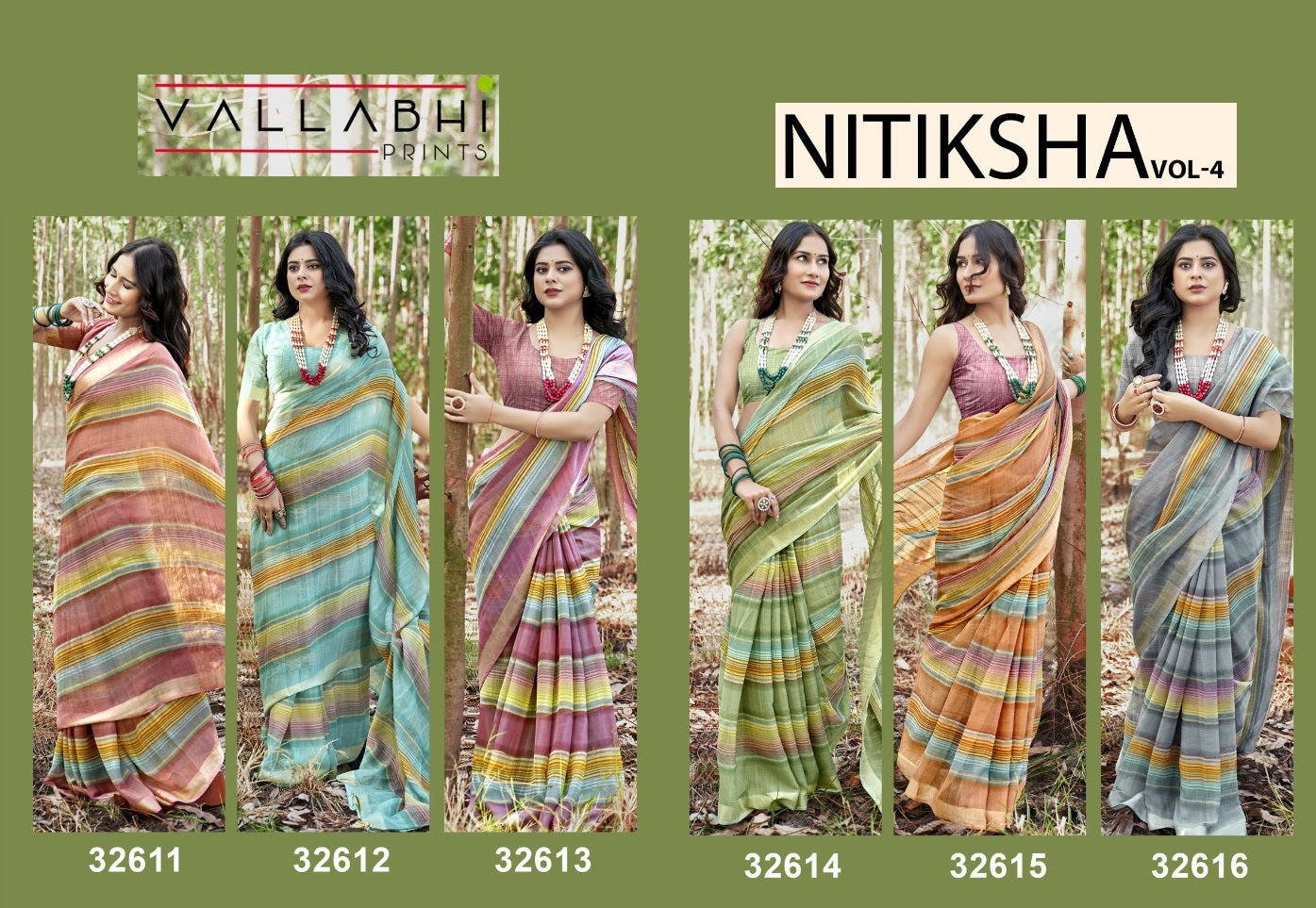 Nitiksha Vol 4 Vallabhi Prints Sarees Exporter Gujarat