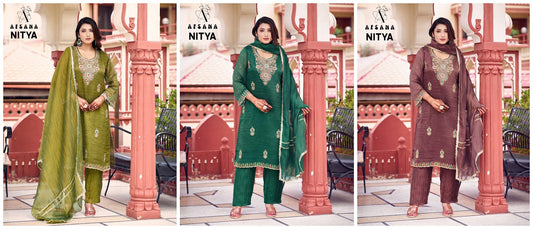 Nitya Afsana Salsa Pakistani Readymade Suits Supplier