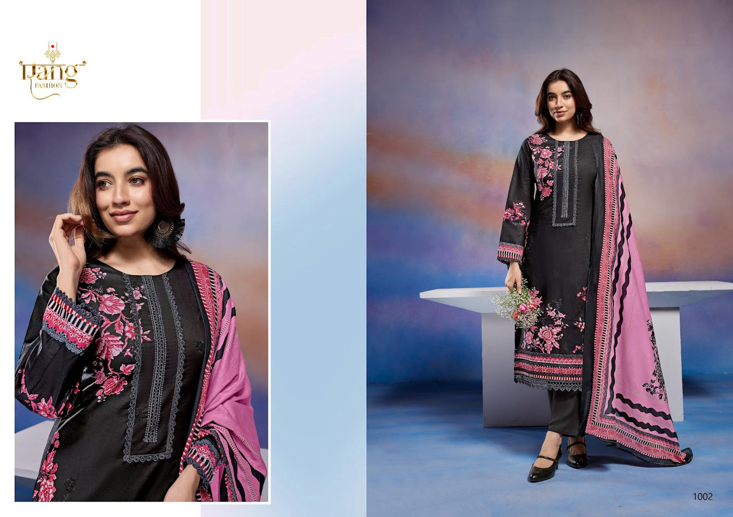 Nitya Rang Fashion Cotton Cambric Pant Style Suits Wholesaler Gujarat