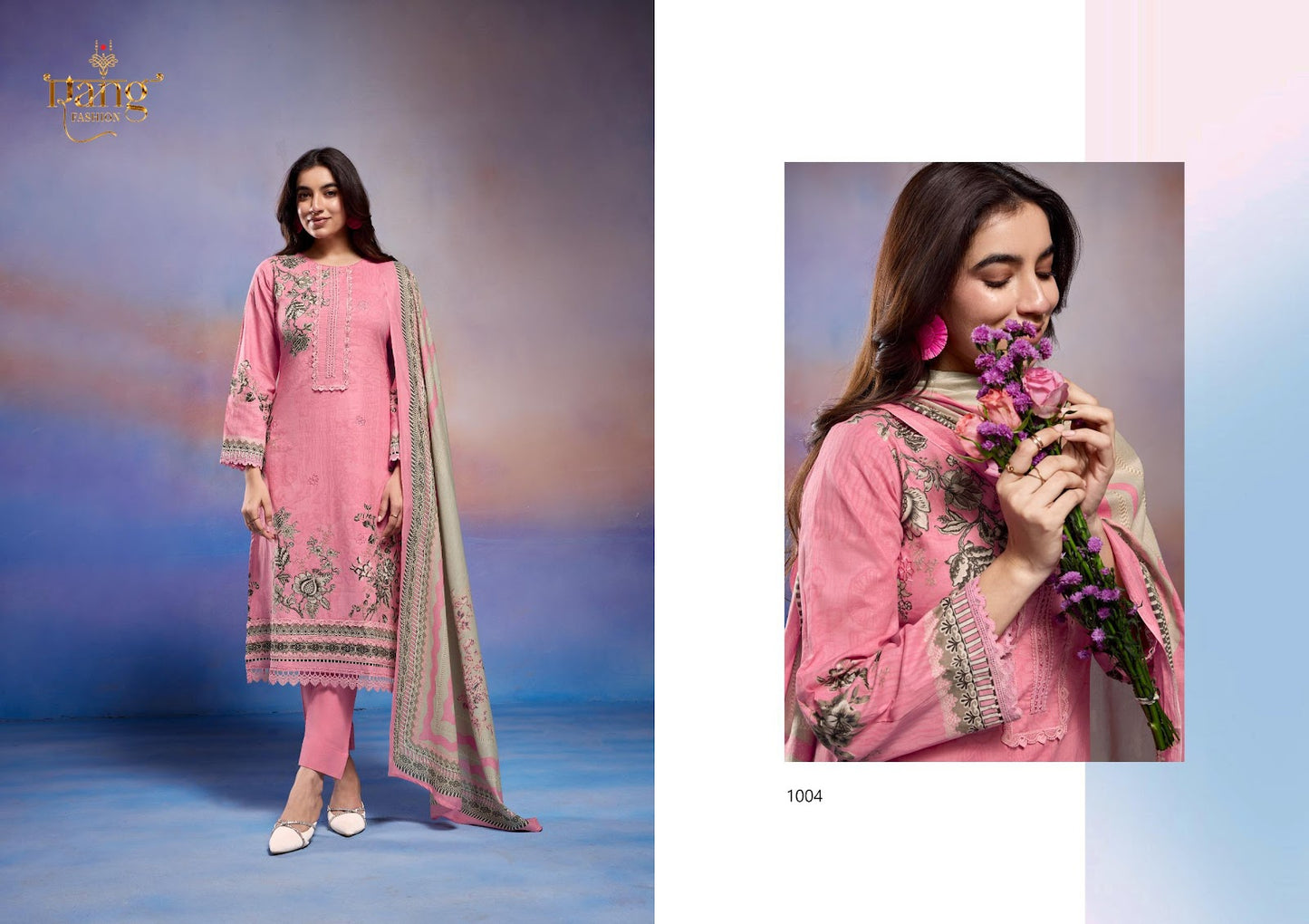 Nitya Rang Fashion Cotton Cambric Pant Style Suits Wholesaler Gujarat