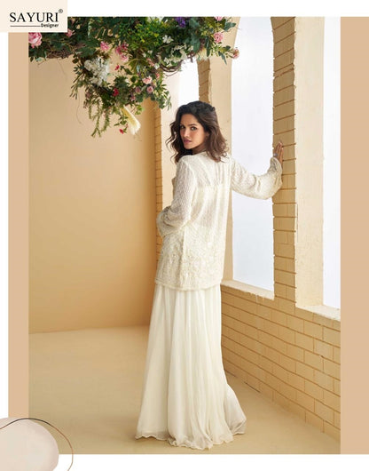 Nitya Sayuri Georgette Indo Western Pair Manufacturer Gujarat