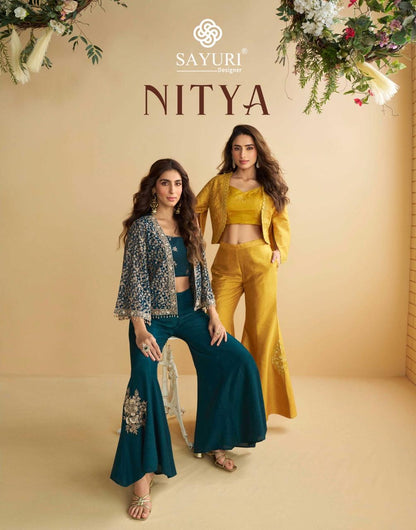 Nitya Sayuri Georgette Indo Western Pair Manufacturer Gujarat