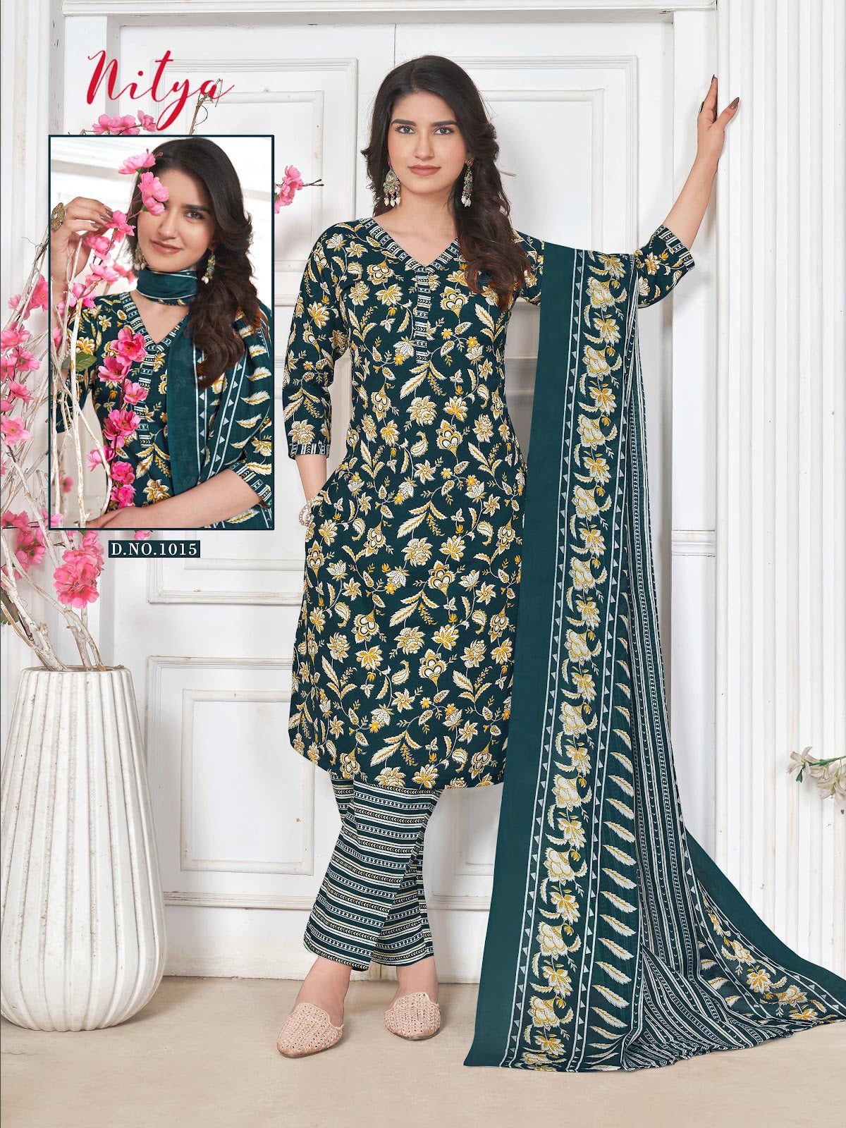 Nitya Vol 1 Ganesha Indo Pant Style Suits Wholesale Price