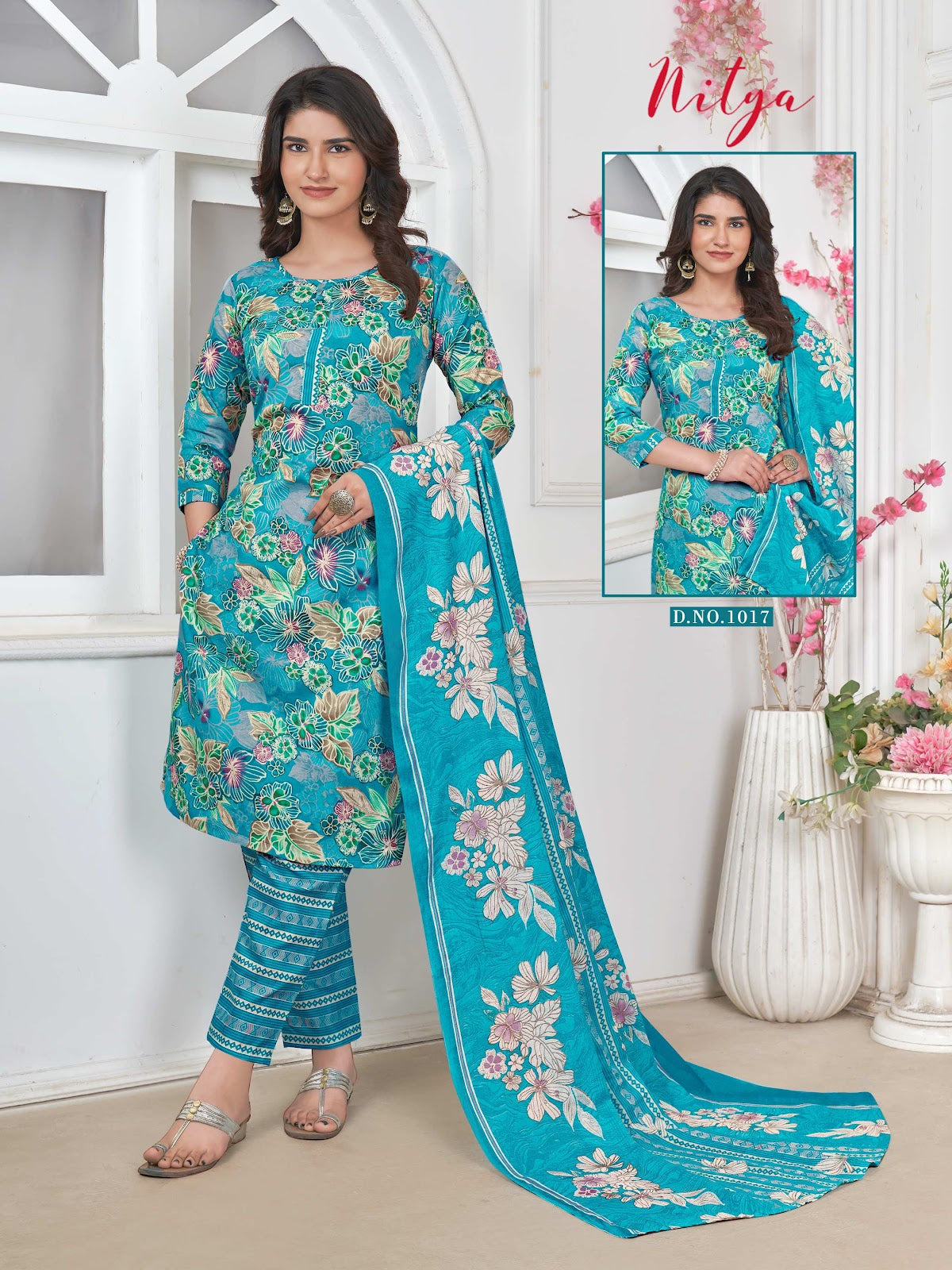 Nitya Vol 1 Ganesha Indo Pant Style Suits Wholesale Price