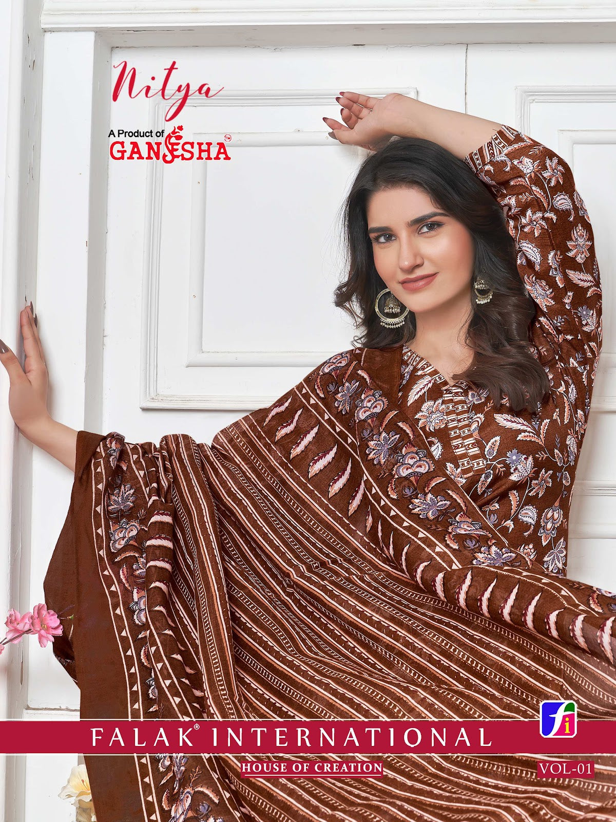 Nitya Vol 1 Ganesha Indo Pant Style Suits Wholesale Price