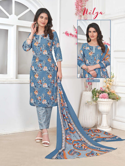 Nitya Vol 1 Ganesha Indo Pant Style Suits Wholesale Price