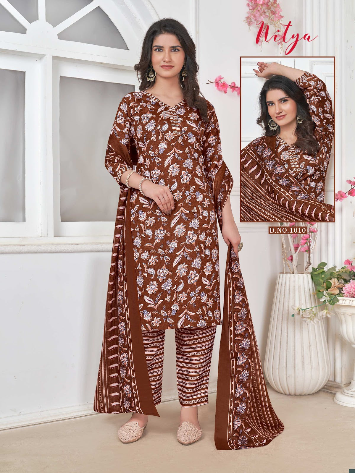 Nitya Vol 1 Ganesha Indo Pant Style Suits Wholesale Price