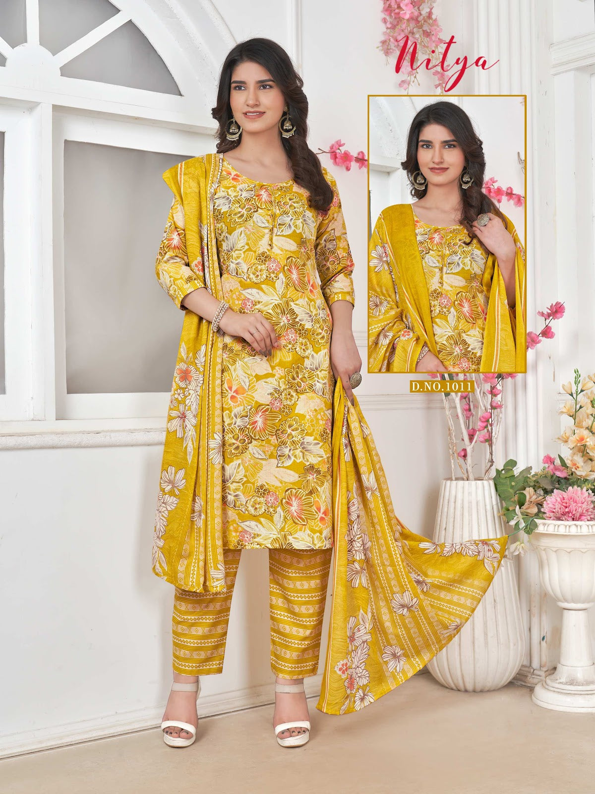 Nitya Vol 1 Ganesha Indo Pant Style Suits Wholesale Price