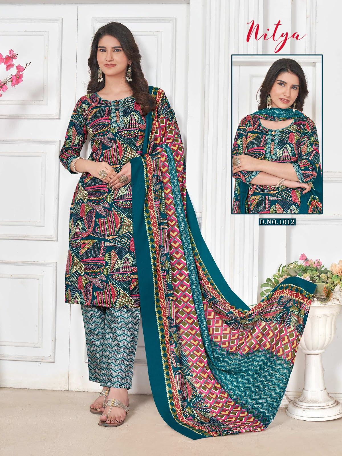 Nitya Vol 1 Ganesha Indo Pant Style Suits Wholesale Price