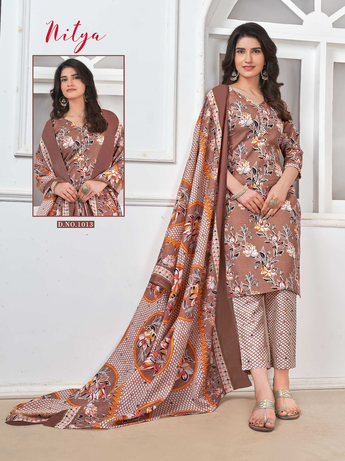 Nitya Vol 1 Ganesha Indo Pant Style Suits Wholesale Price