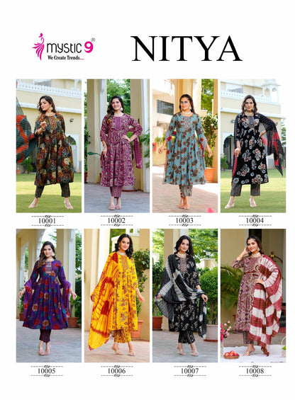 Nitya Vol 1 Mystic 9 Vertican Readymade Anarkali Suits Exporter