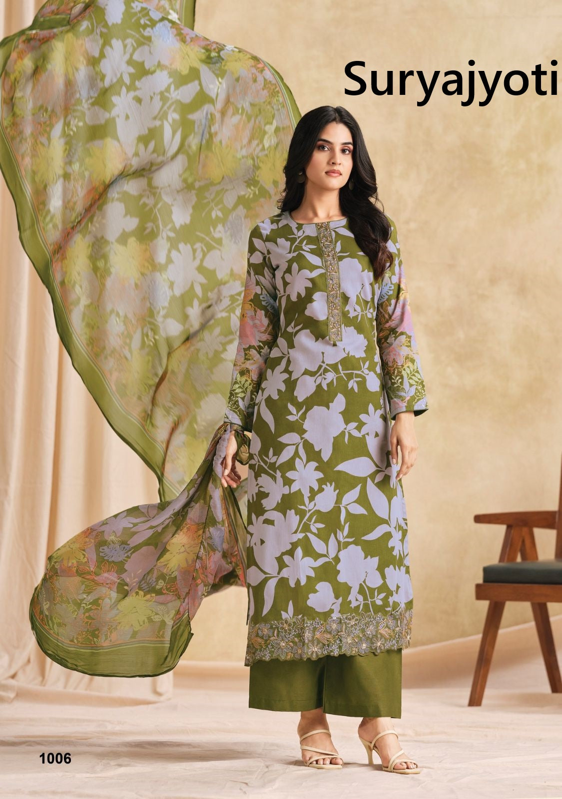 Nitya Vol 1 Suryajyoti Jaam Satin Karachi Salwar Suits Exporter