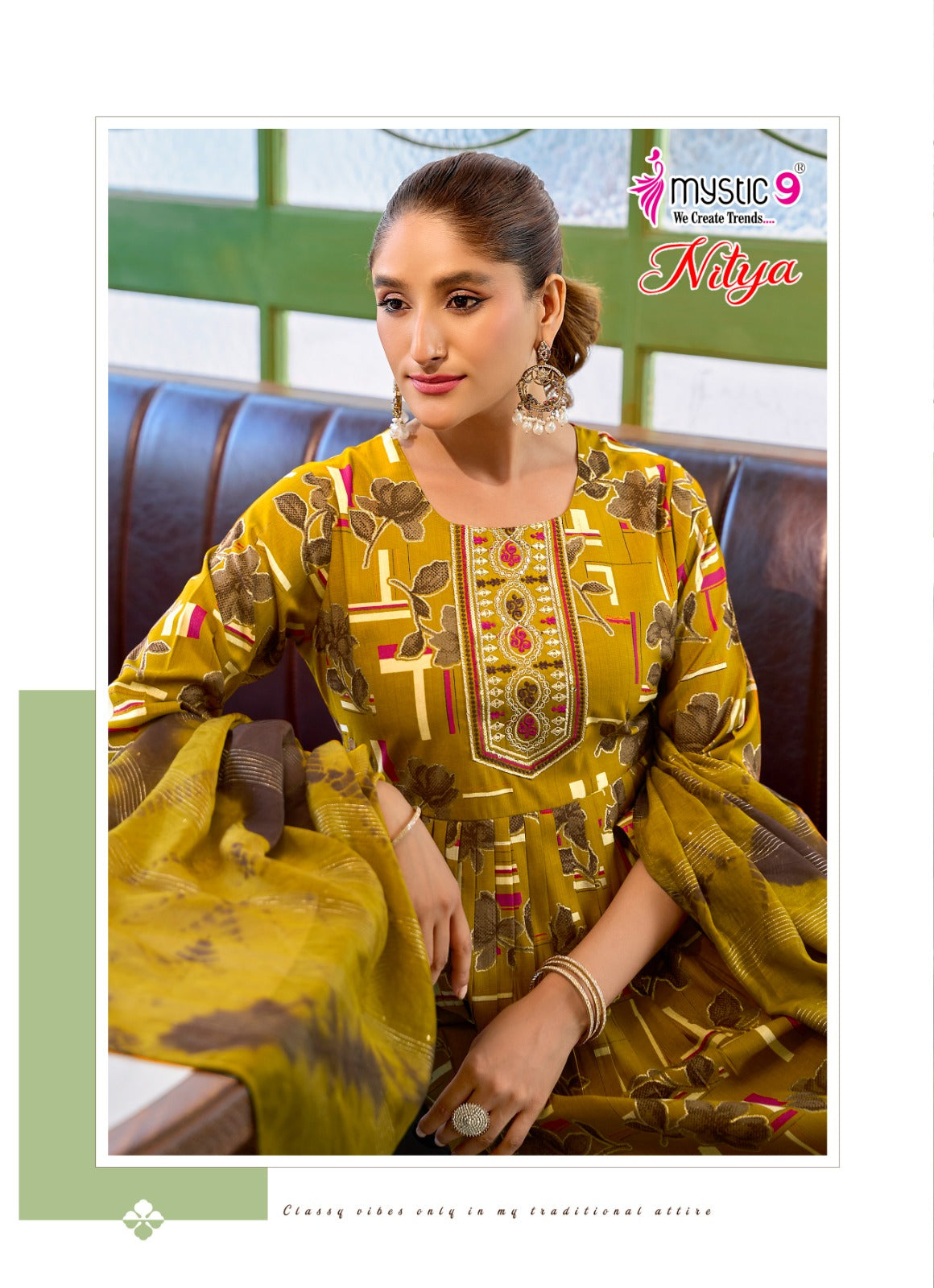 Nitya Vol 2 Mystic 9 Vertican Readymade Anarkali Suits Exporter Ahmedabad