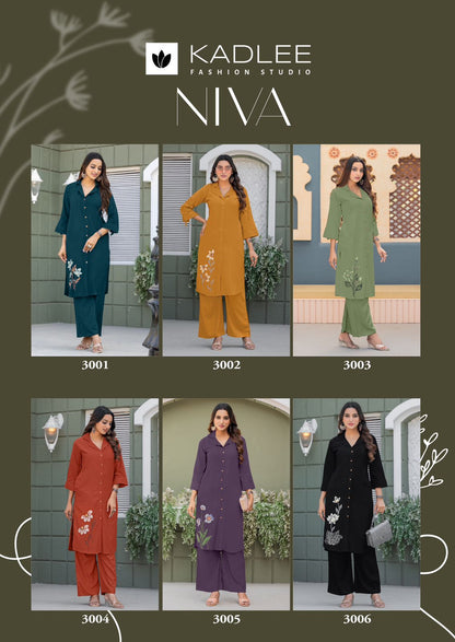 Niva Kadlee Heavy Rayon Co Ord Set Manufacturer