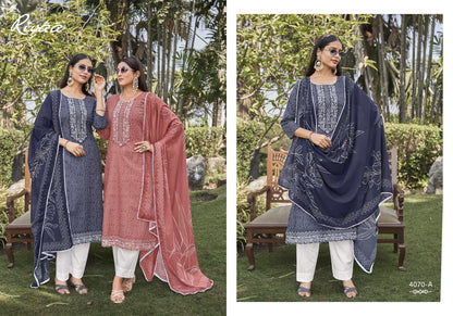 Nivaa 2 Rivaa Lawn Pant Style Suits Manufacturer India