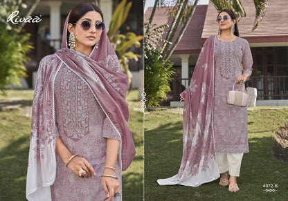 Nivaa 2 Rivaa Lawn Pant Style Suits Manufacturer India