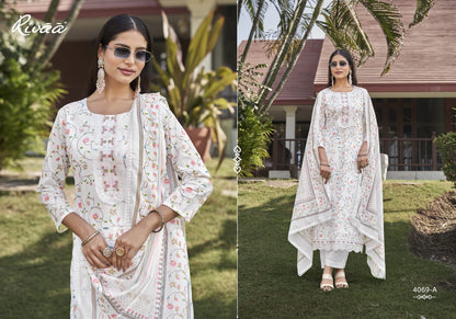Nivaa 2 Rivaa Lawn Pant Style Suits Manufacturer India
