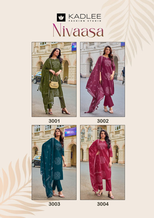 Nivaasa Kadlee Readymade Cotton Pant Suits Wholesale Rate