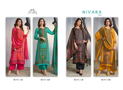 Nivara Shiddat Muslin Plazzo Style Suits Exporter
