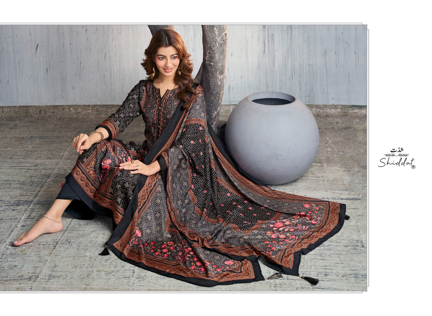 Nivara Shiddat Muslin Plazzo Style Suits Exporter
