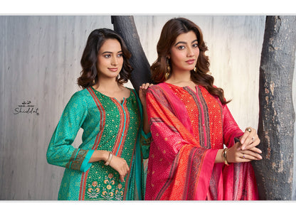 Nivara Shiddat Muslin Plazzo Style Suits Exporter