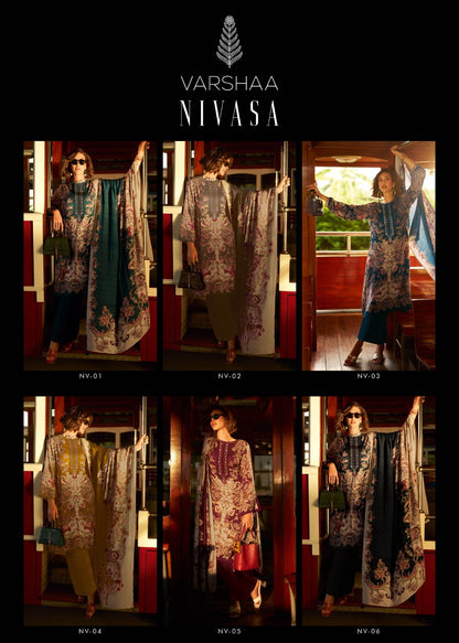 Nivasa Varshaa Crepe Pant Style Suits Wholesale Rate