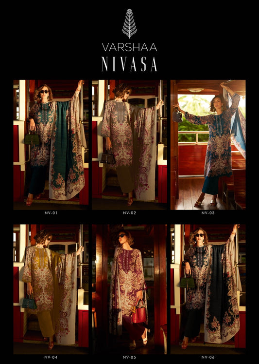 Nivasa Varshaa Crepe Pant Style Suits Wholesale Rate
