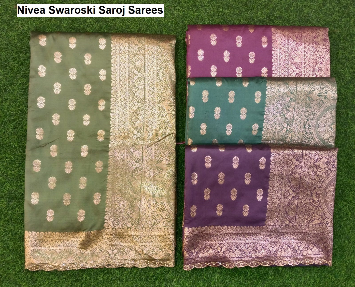 Nivea Swaroski Saroj Pure Silk Sarees Wholesaler Ahmedabad