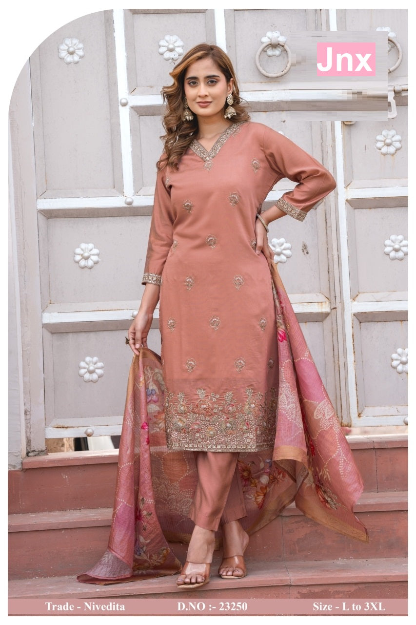 Nivedita Jnx Readymade Pant Style Suits Exporter India