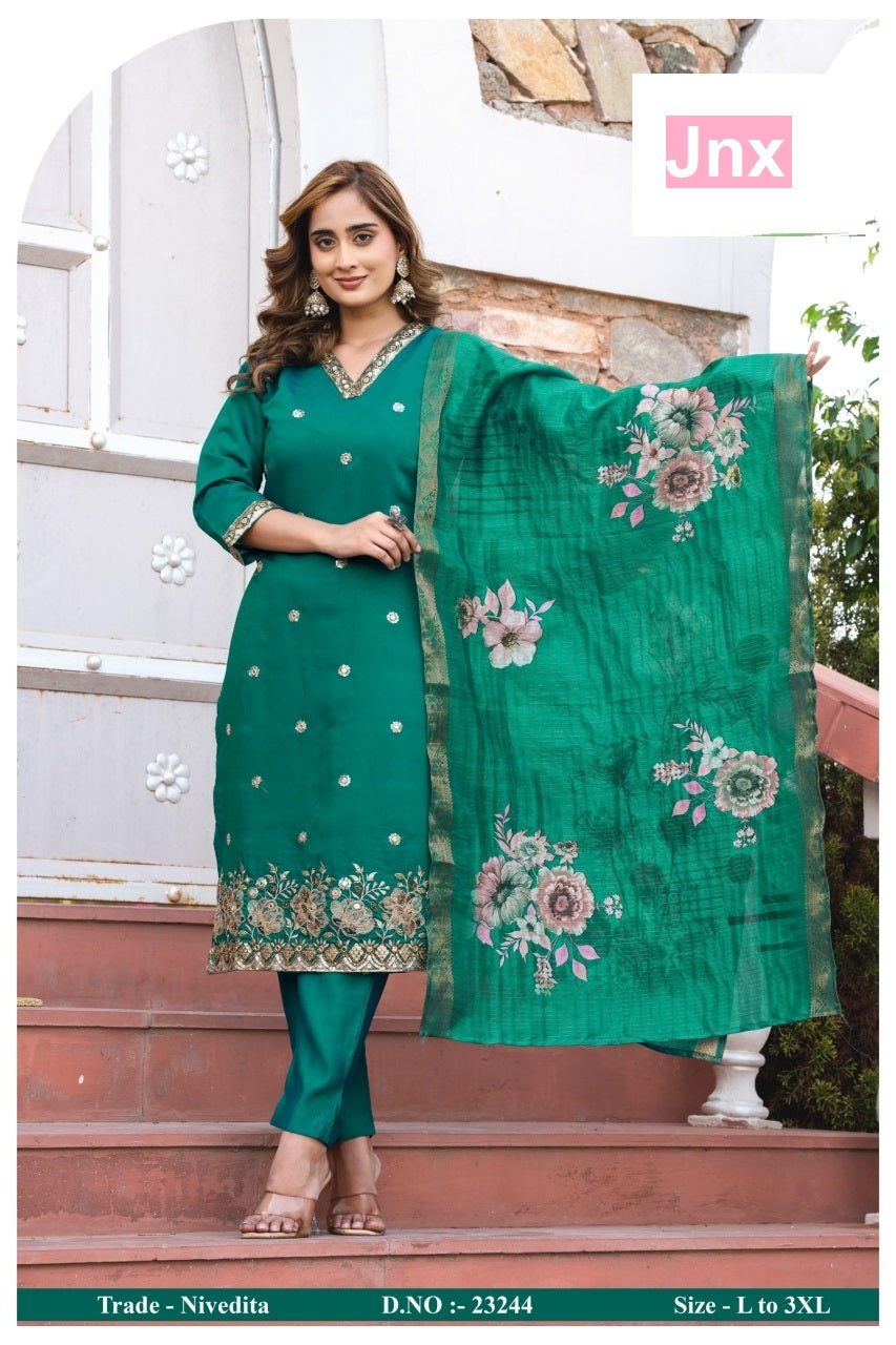 Nivedita Jnx Readymade Pant Style Suits Exporter India