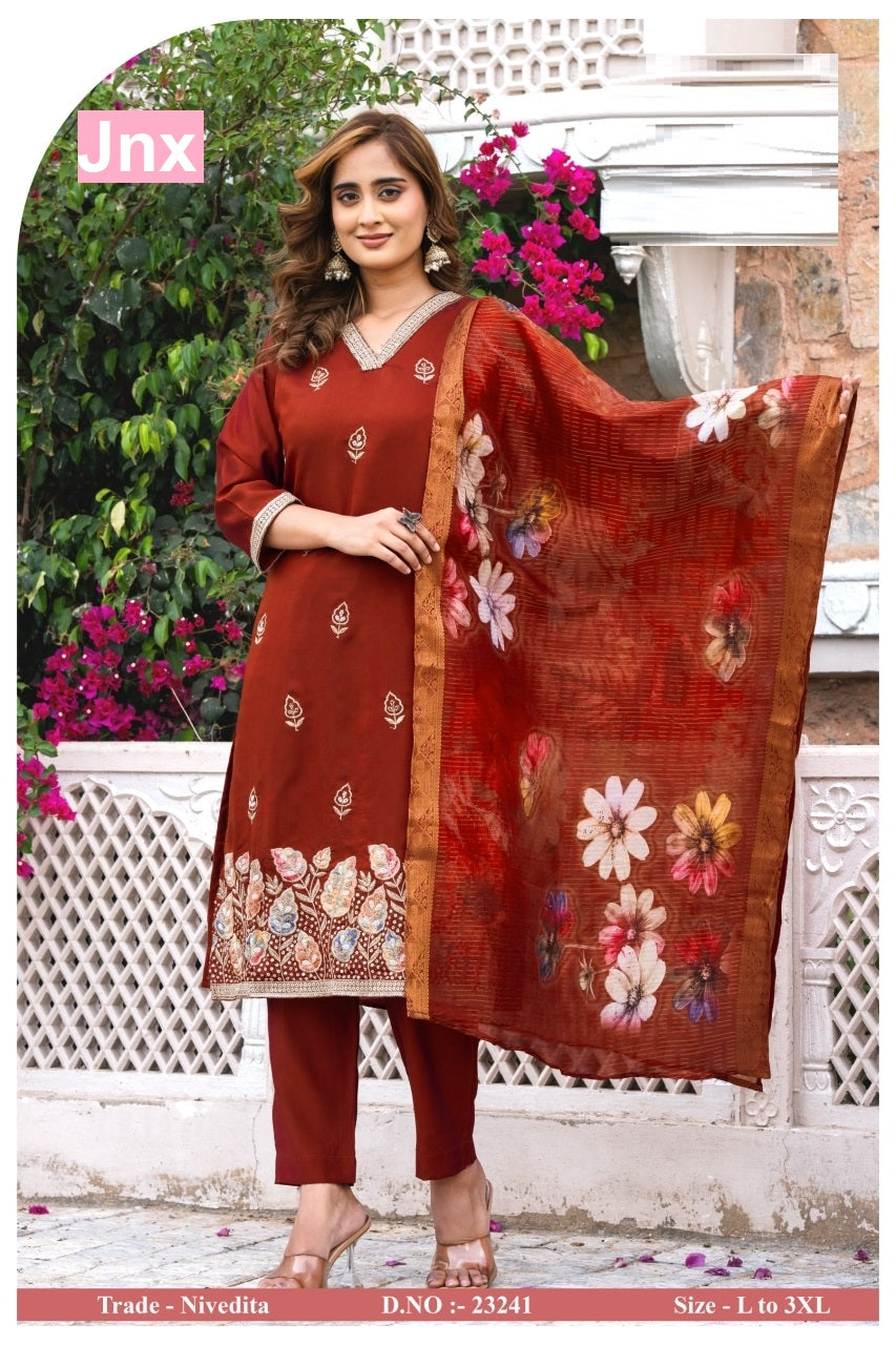 Nivedita Jnx Readymade Pant Style Suits Exporter India
