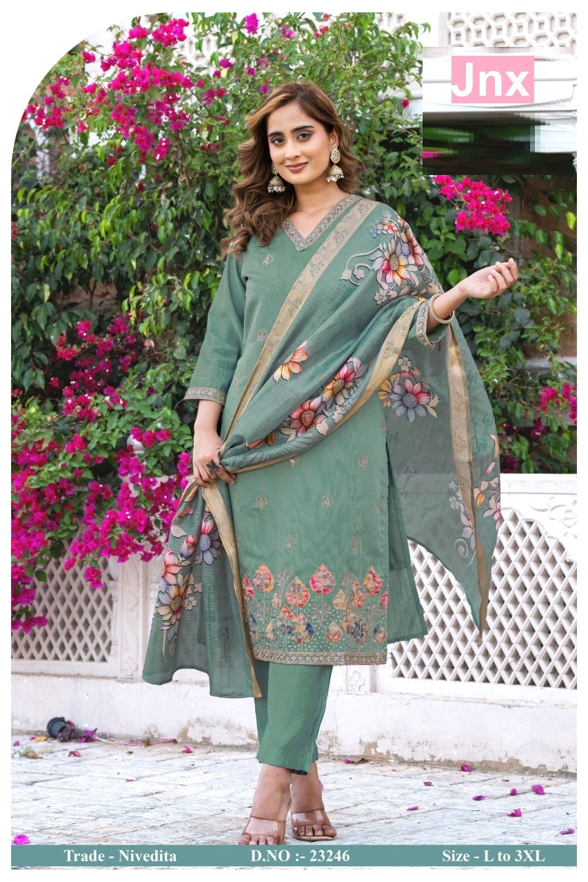 Nivedita Jnx Readymade Pant Style Suits Exporter India