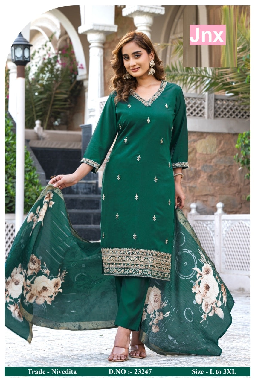 Nivedita Jnx Readymade Pant Style Suits Exporter India