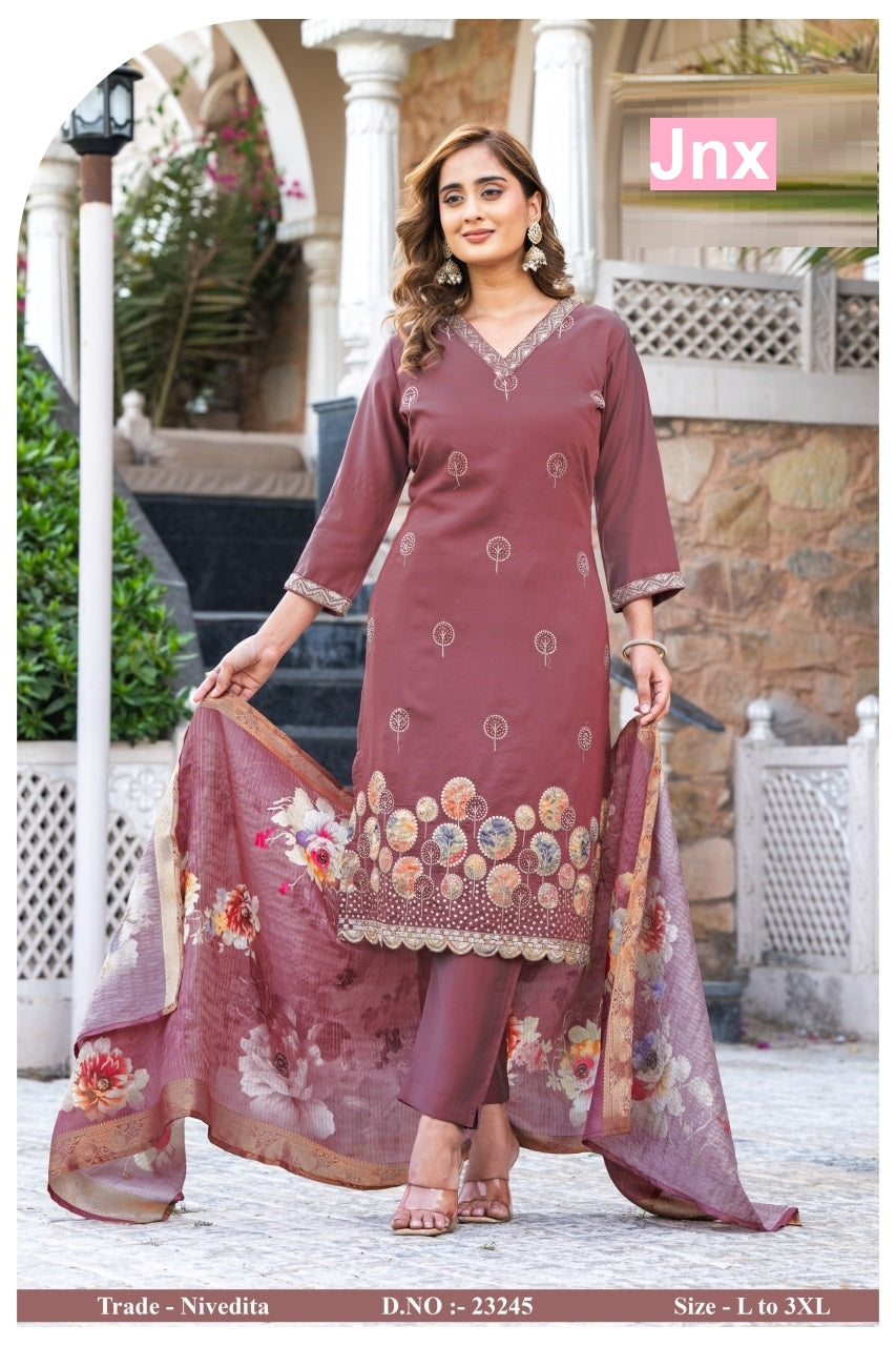 Nivedita Jnx Readymade Pant Style Suits Exporter India