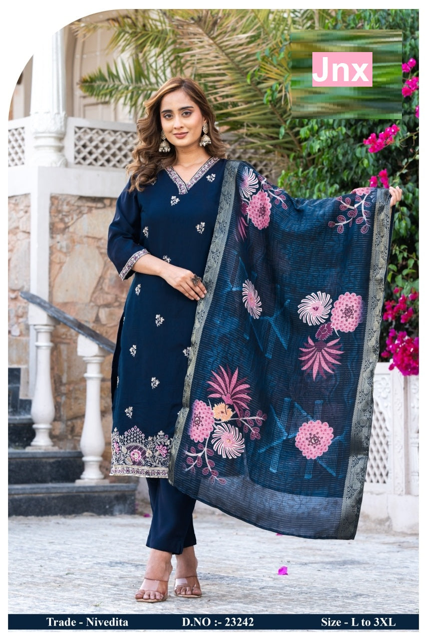 Nivedita Jnx Readymade Pant Style Suits Exporter India