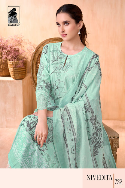 Nivedita Sahiba Cotton Lawn Plazzo Style Suits Supplier Gujarat