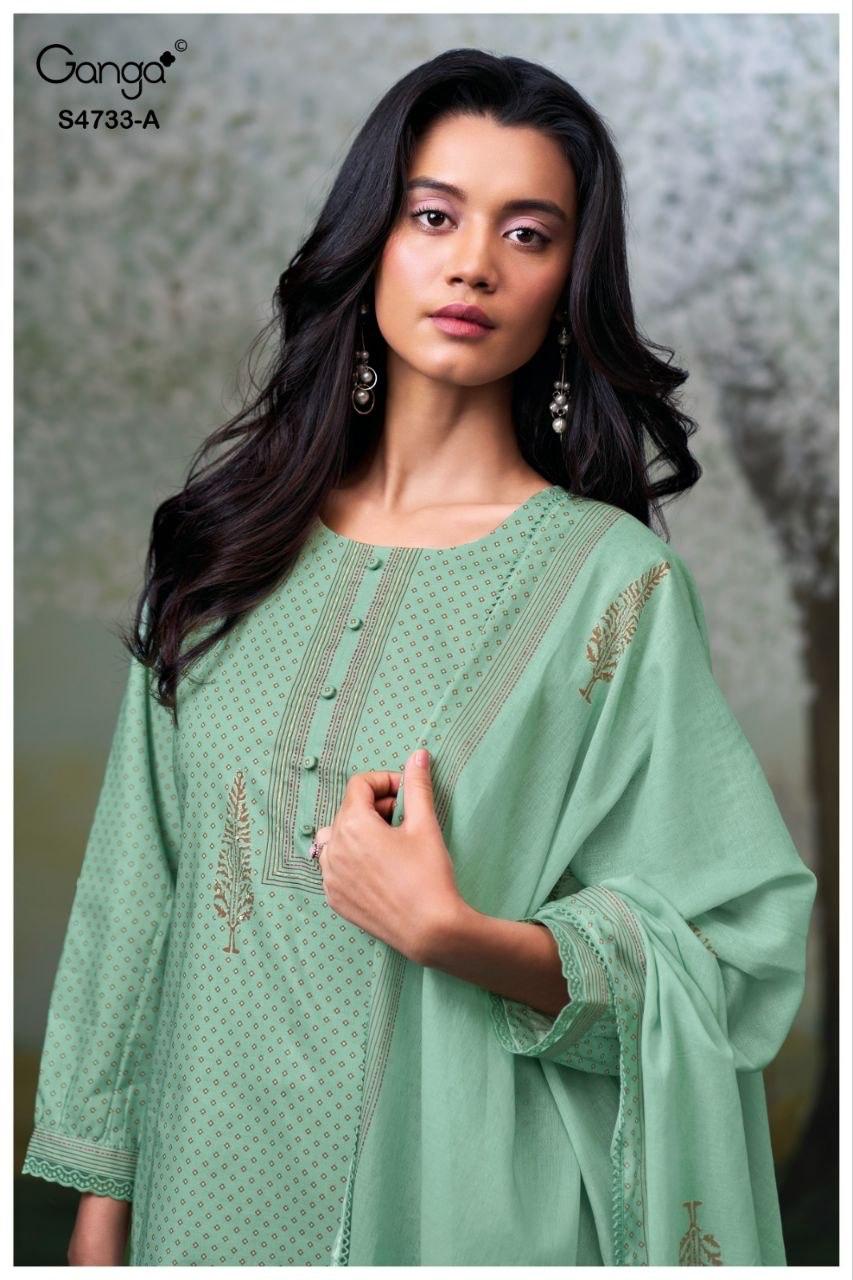 Nivellea S4733 Ganga Cotton Plazzo Style Suits Wholesaler India