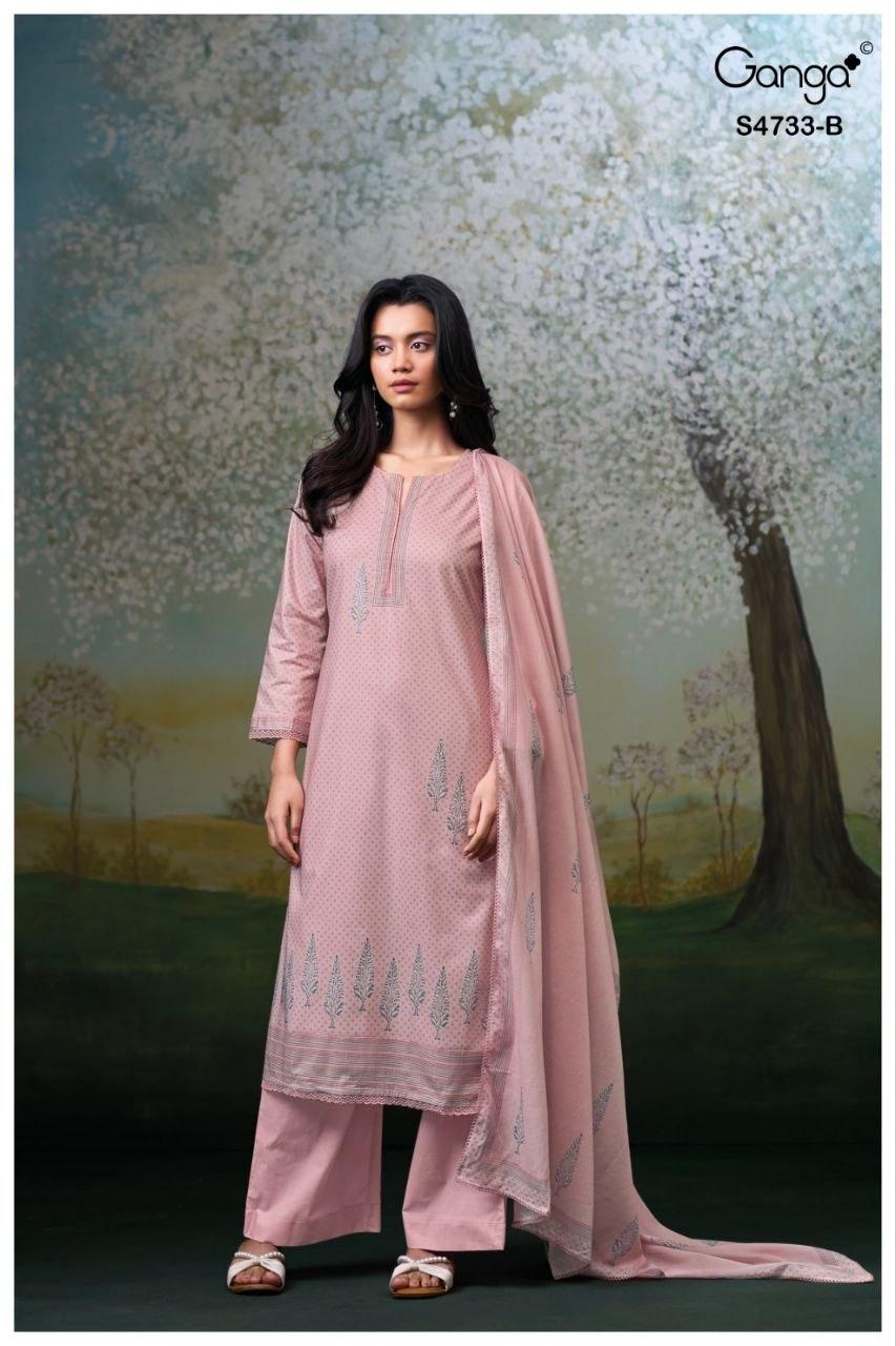 Nivellea S4733 Ganga Cotton Plazzo Style Suits Wholesaler India
