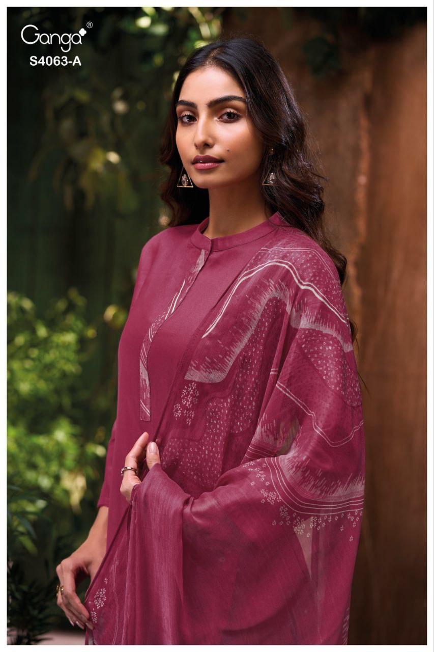 Niviana 4063 Ganga Premium Cotton Plazzo Style Suits Manufacturer Gujarat