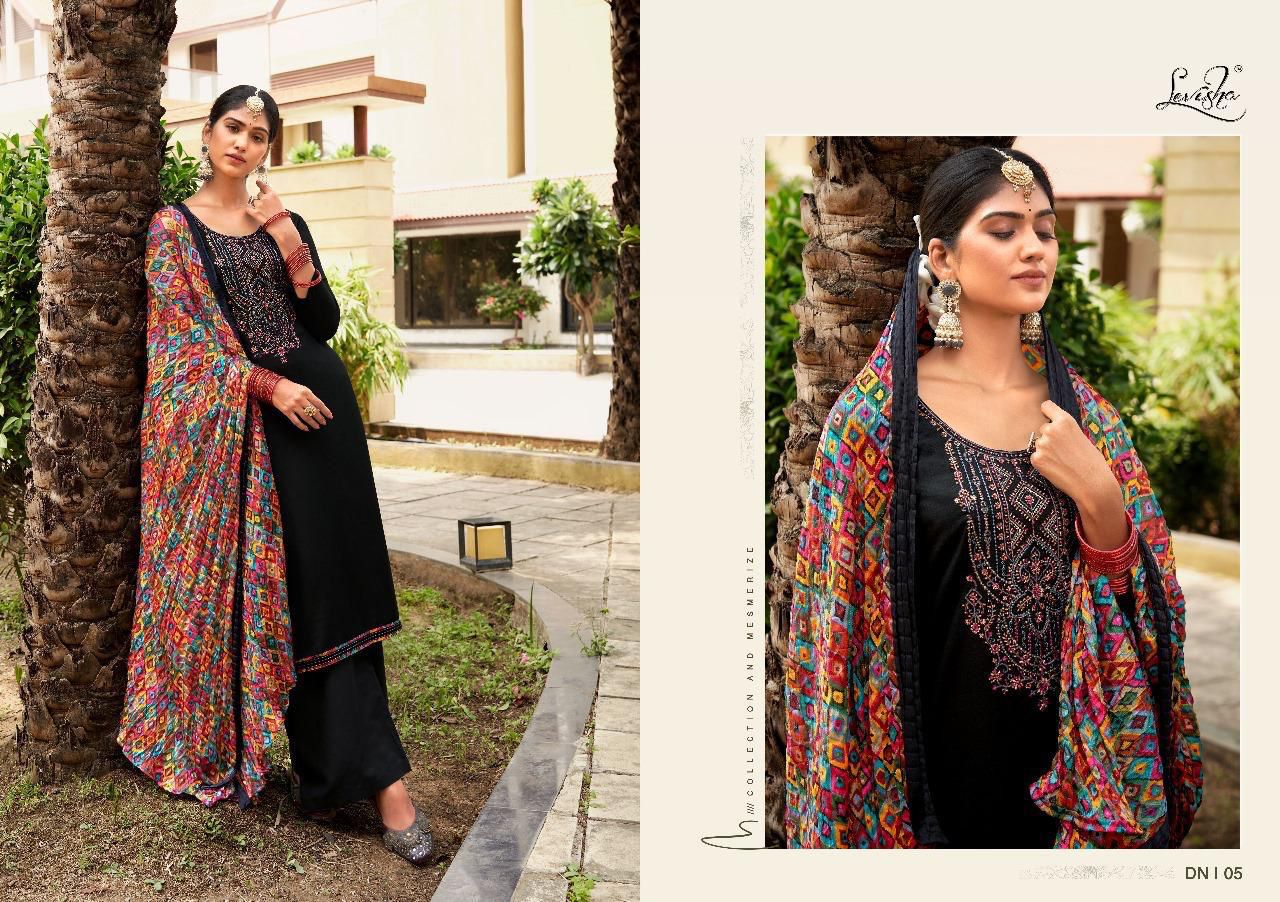 Nivisha Black Special Levisha Rayon Slub Plazzo Style Suits Manufacturer Gujarat
