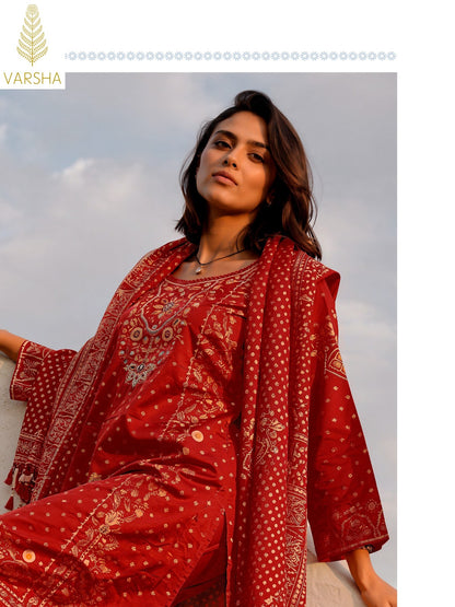 Nivita Varshaa Viscose Muslin Pant Style Suits Exporter Gujarat