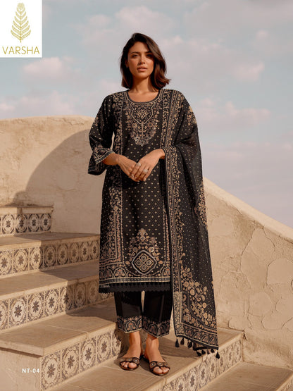 Nivita Varshaa Viscose Muslin Pant Style Suits Exporter Gujarat