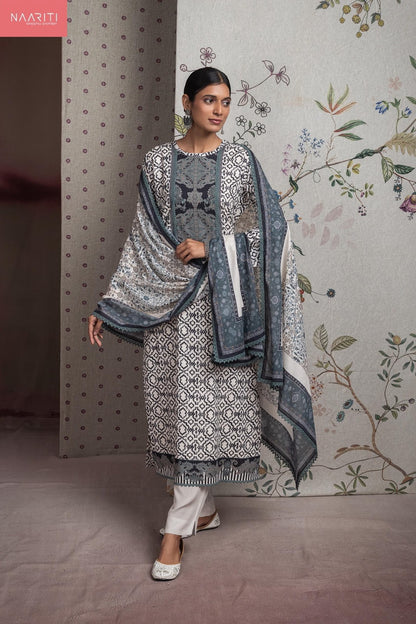 Nivor Naariti Cotton Lawn Pant Style Suits Supplier India