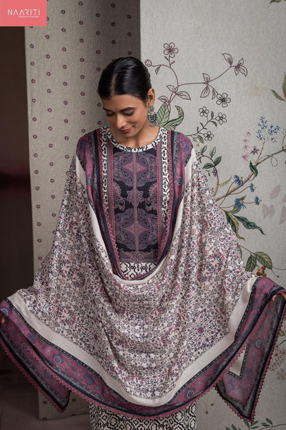 Nivor Naariti Cotton Lawn Pant Style Suits Supplier India